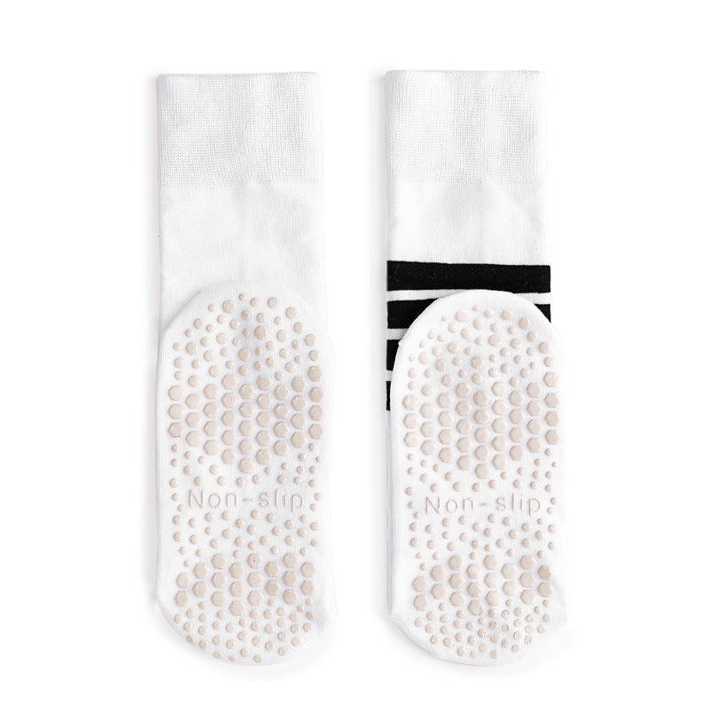 Striped Yoga Socks Non slip Summer Sporty Calf Socks