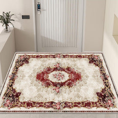 Persian Style Geometric Printed Area Rug for Living Room