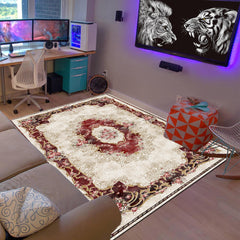 Persian Style Geometric Printed Area Rug for Living Room