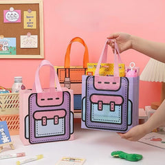 5pcs Book Bag Shaped Gift Bag Perfect For Graduation Birthday Party