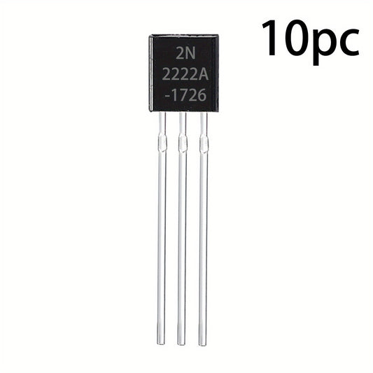 10pcs 2N2222 Transistors NPN 40V 600mA 300MHz 625mW
