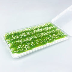 Striped Flowers & Grass Micro Train Scene Model DIY Material