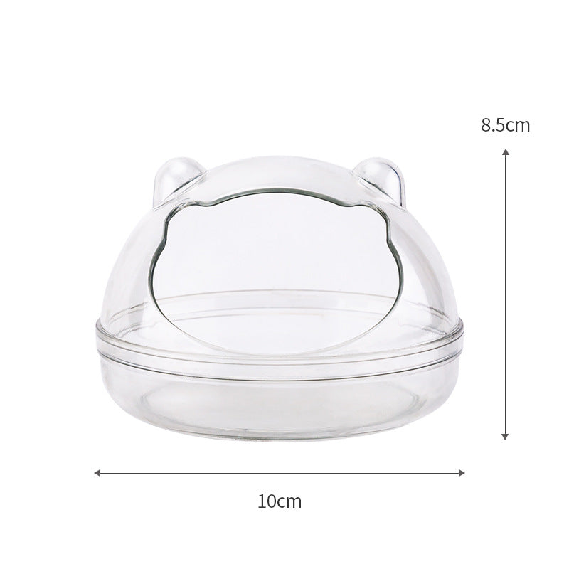 Transparent Washable Hamster Sand Bath for Nest