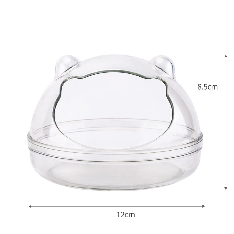 Transparent Washable Hamster Sand Bath for Nest