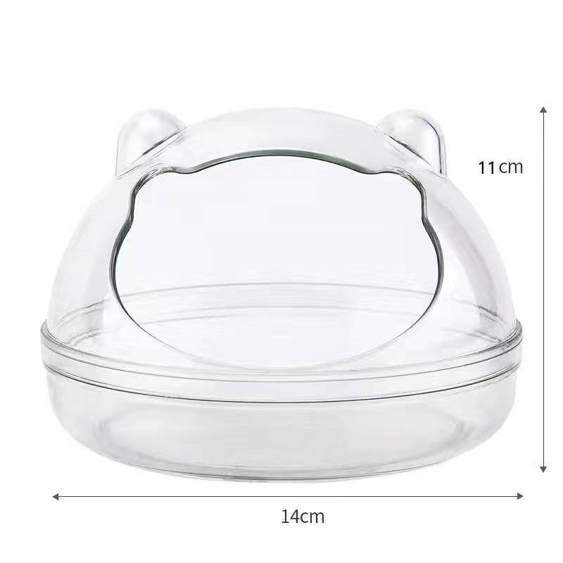 Transparent Washable Hamster Sand Bath for Nest