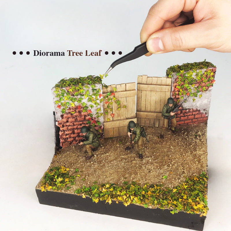 Autumn Maple Leaf Scene Tree DIY Plant Landscaping Sand Table