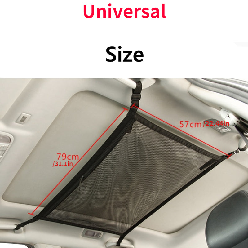 Car Ceiling Storage Bag Roof Cargo Net Organizer