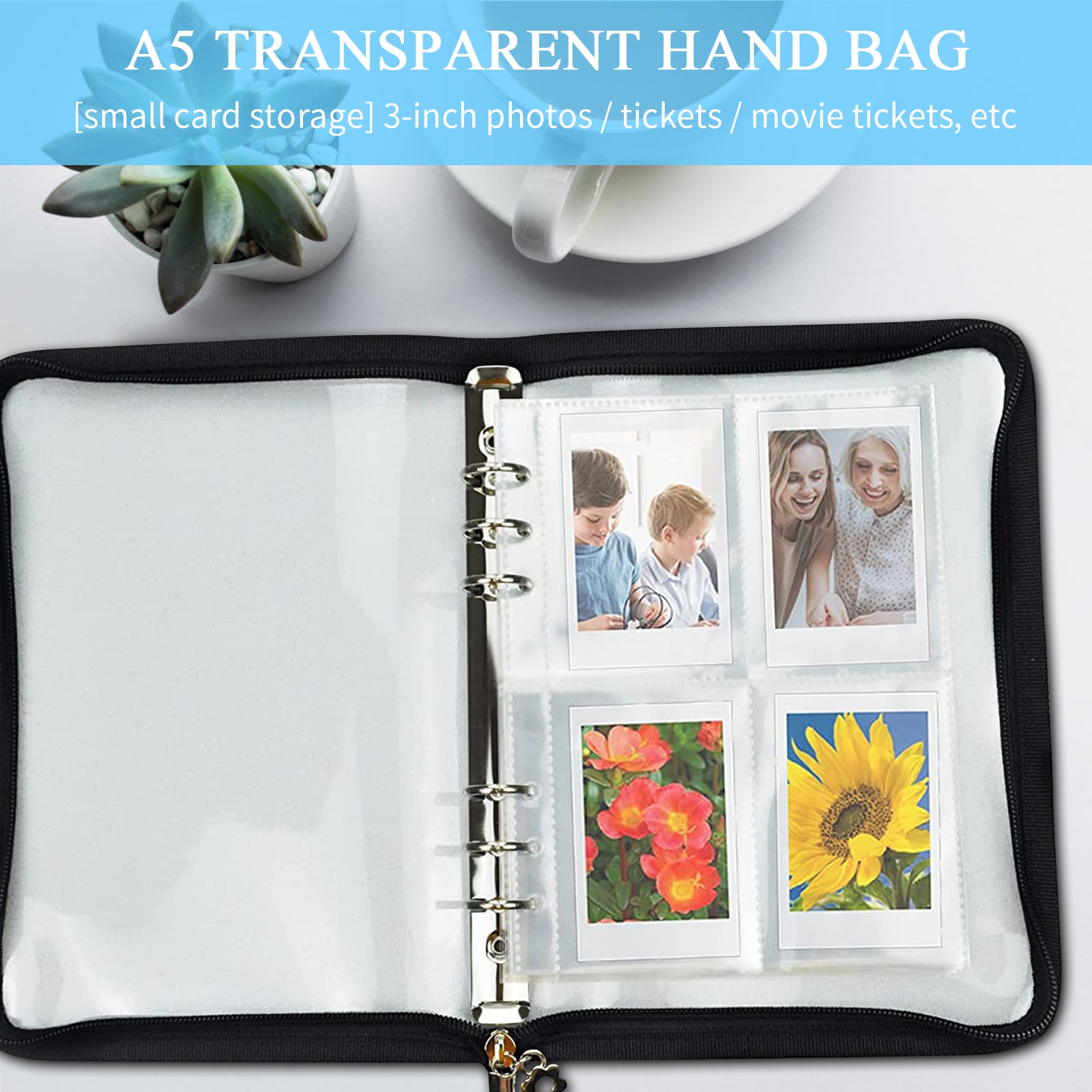 Clear Zipped Waterproof Binder Cover Protector