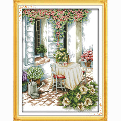 Summer Afternoon Cross Stitching Kit - DIY Home Wall Decor
