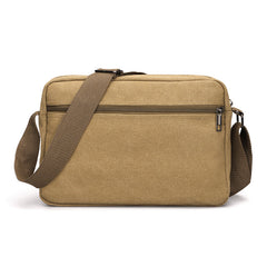 Men's Layered Canvas Bag Sports And Fitness Bag Small Casual Shoulder Bag