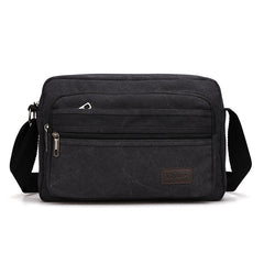 Men's Layered Canvas Bag Sports And Fitness Bag Small Casual Shoulder Bag