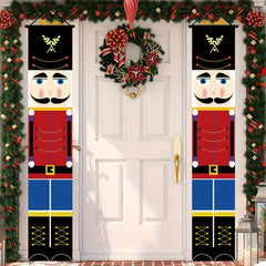 Festive Nutcracker Banners - Christmas Party Decor