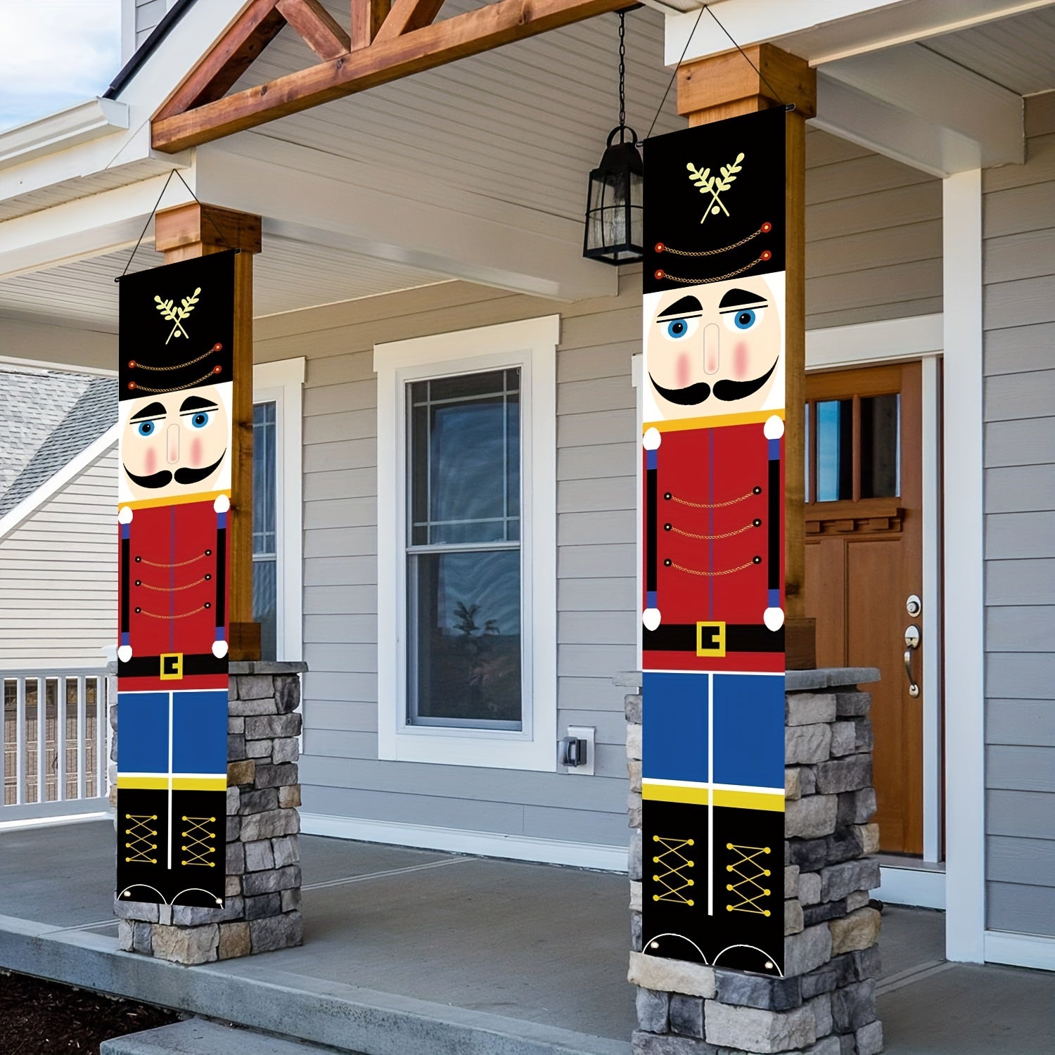 Festive Nutcracker Banners - Christmas Party Decor