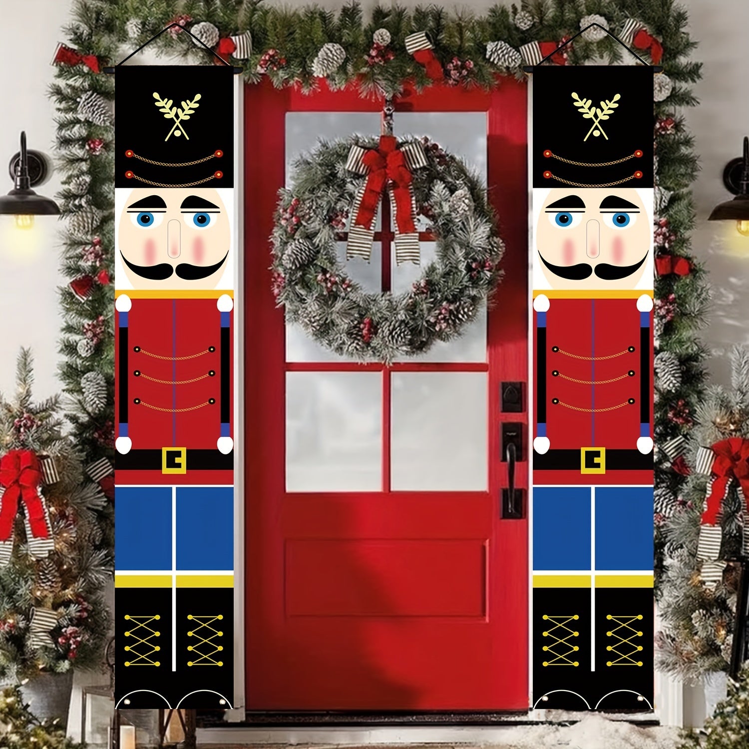 Festive Nutcracker Banners - Christmas Party Decor