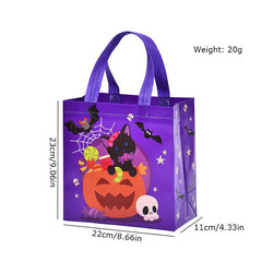 Halloween Non-woven Bag Ghost Pumpkin Foldable Food Gift Shopping Tote
