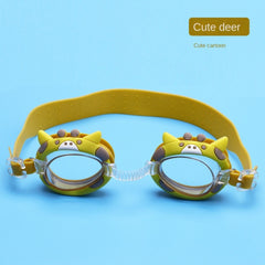 Kids Cartoon Swimming Goggles, Waterproof Anti-fog Goggles