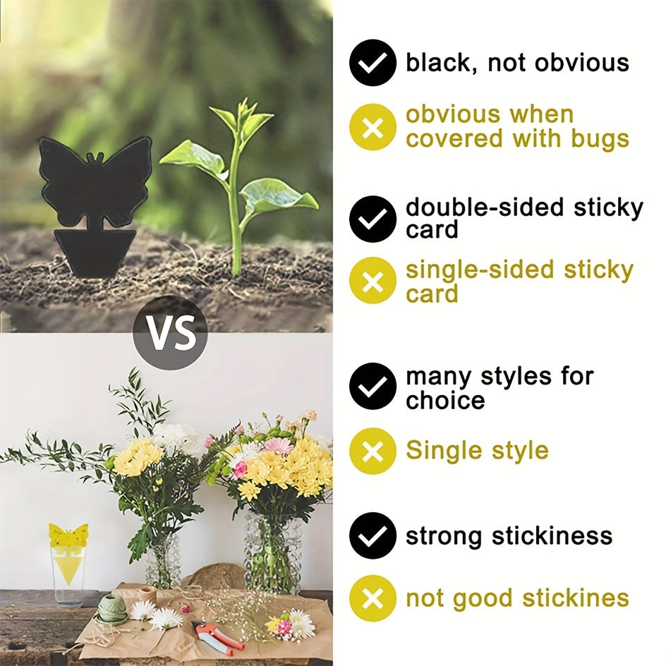 Insect Traps Sticky Fly Catchers Plant Control Gnats Mosquitoes Indoors Outdoors