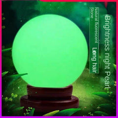 Luminous Stone Fluorite Crystal Head Light Base