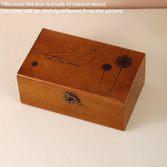 Wooden Sewing Box Solid Wood Sewing Tools Box Retro Style Sewing Kit Organizer