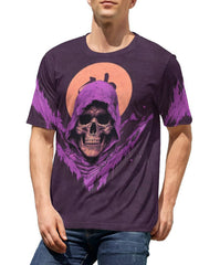 Men's 3D Skull Graphic T shirt Casual Slightly Stretch Breathable Tee