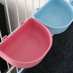 Portable Pet Hanging Bowl Non-slip Dog Food Water Feeder