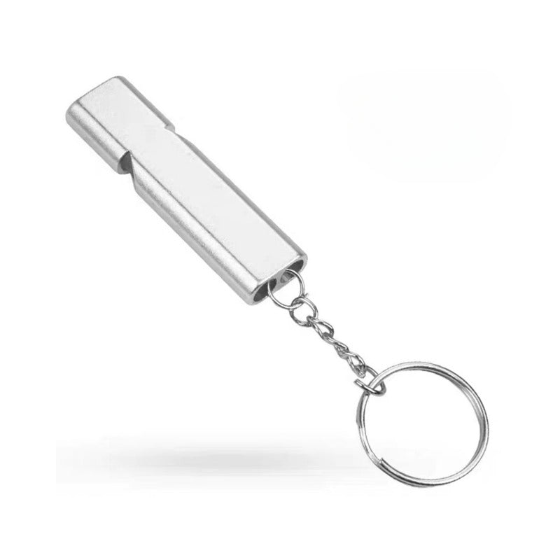 Aluminum Double Hole Survival Whistle High Frequency Sports Training