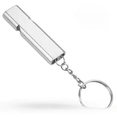 Aluminum Double Hole Survival Whistle High Frequency Sports Training