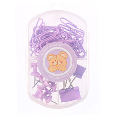 Colorful Paper Clip Ticket Clip Pattern Nail Three-in-one Storage Set