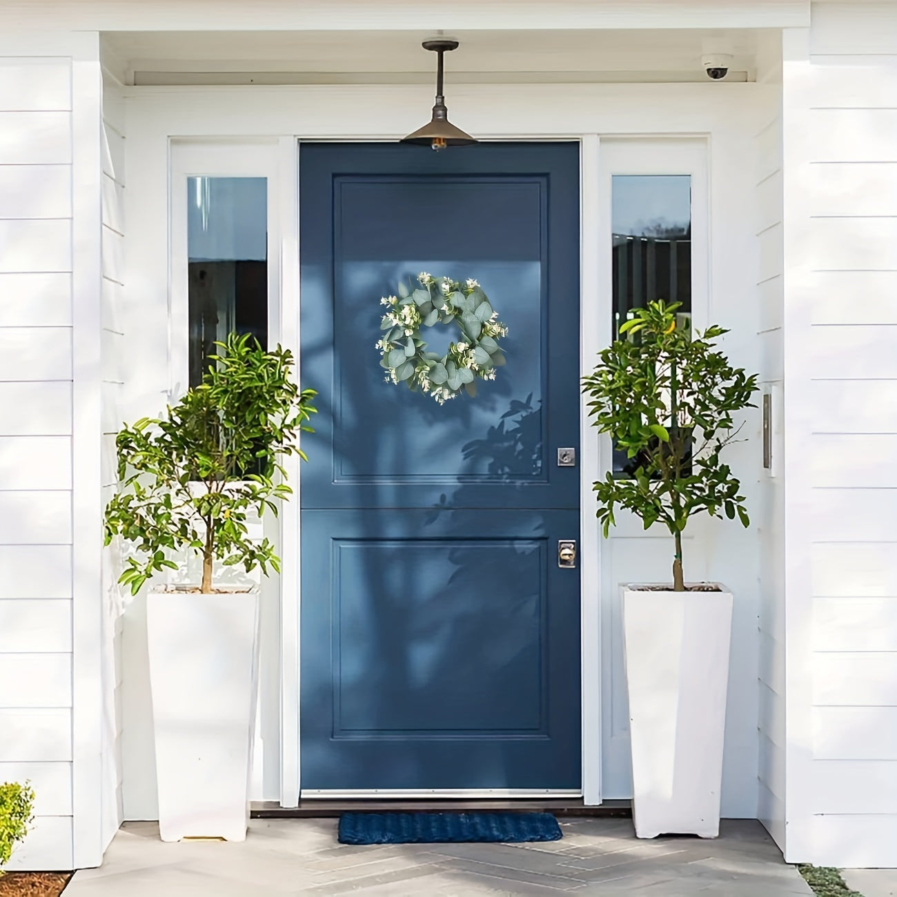 Artificial Garland Flower Front Door Decor Indoor Outdoor Festive Room Corri