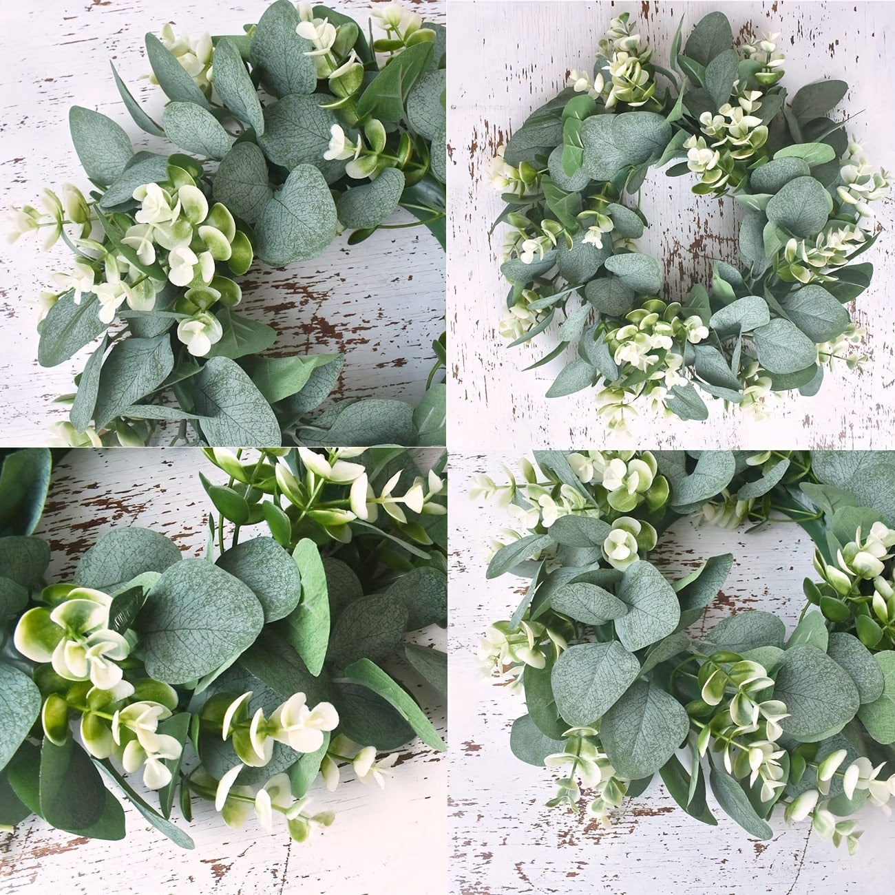 Artificial Garland Flower Front Door Decor Indoor Outdoor Festive Room Corri