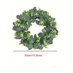 Artificial Garland Flower Front Door Decor Indoor Outdoor Festive Room Corri