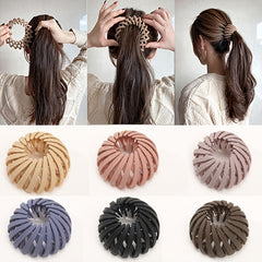 Bird Nest Hair Tie Fix Clip Lazy Hairpin Ponytail Hair Ties