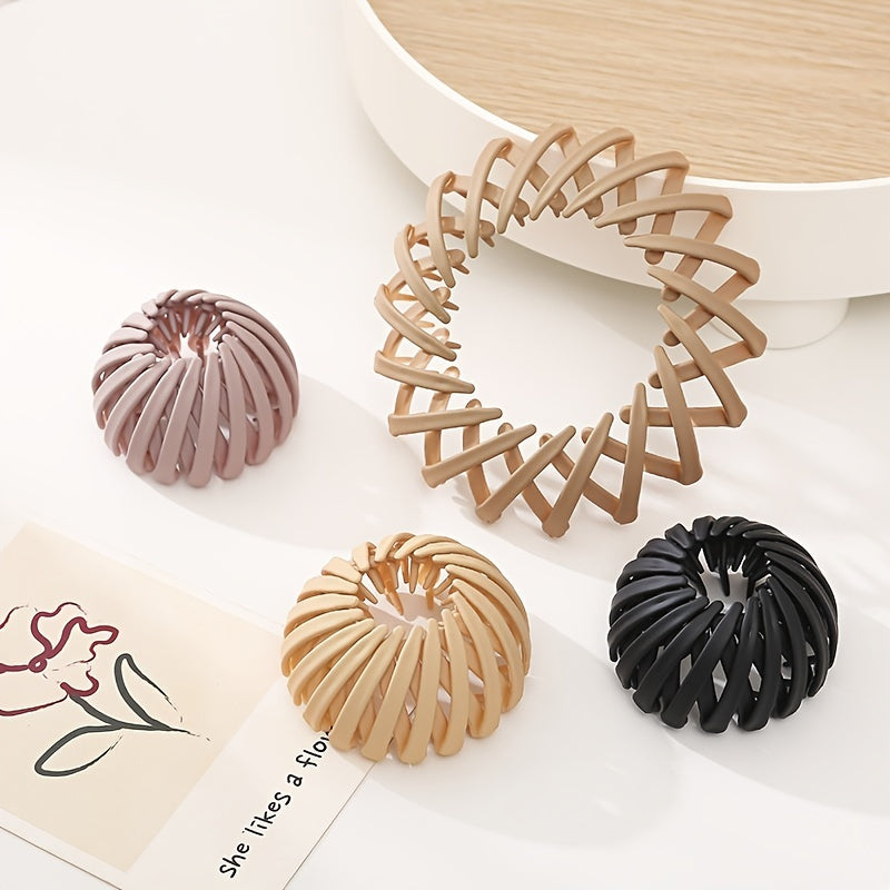 Bird Nest Hair Tie Fix Clip Lazy Hairpin Ponytail Hair Ties