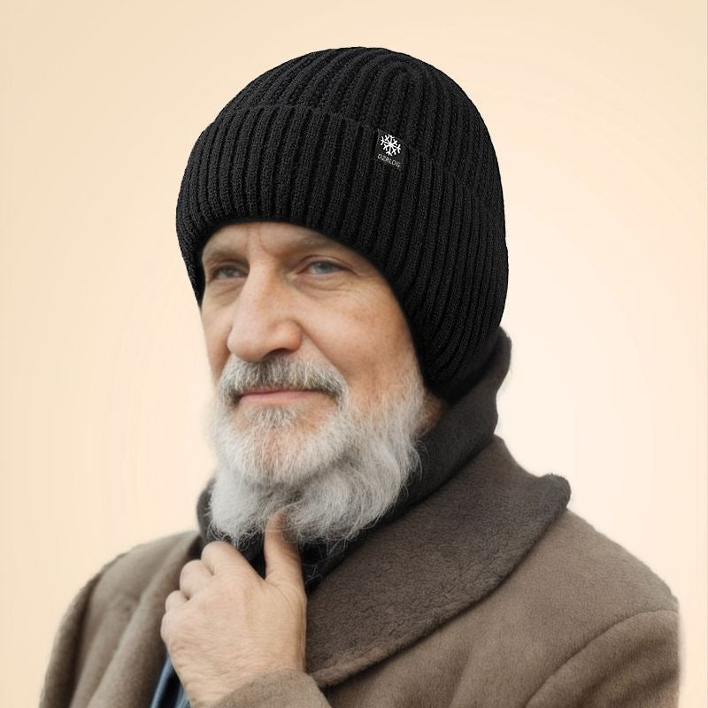 Men's Winter Velvet Woolen Hat Middle Aged Elderly