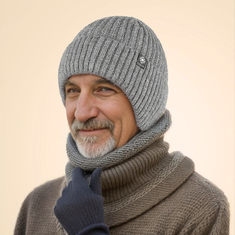 Men's Winter Velvet Woolen Hat Middle Aged Elderly