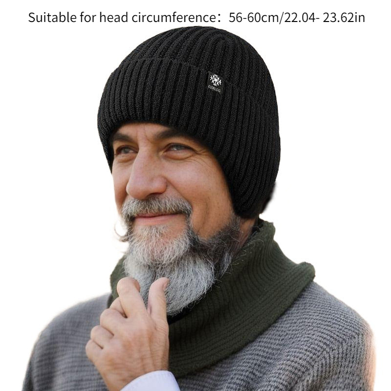 Men's Winter Velvet Woolen Hat Middle Aged Elderly