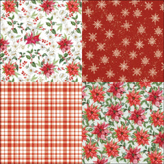 24 Sheets Santa Claus Background Paper for DIY Album Clipbook Ledger Crafting
