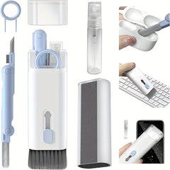 7-In-1 Portable Cleaning Kit Computer Headphone Cleaning Tool + Key Puller