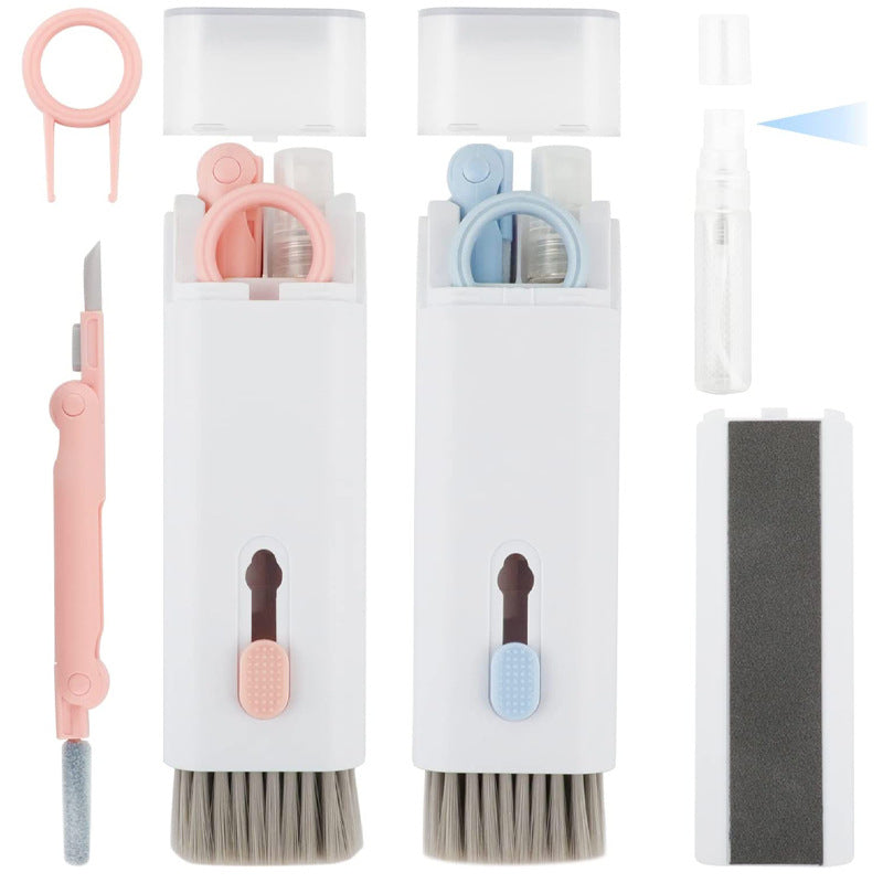 7-In-1 Portable Cleaning Kit Computer Headphone Cleaning Tool + Key Puller