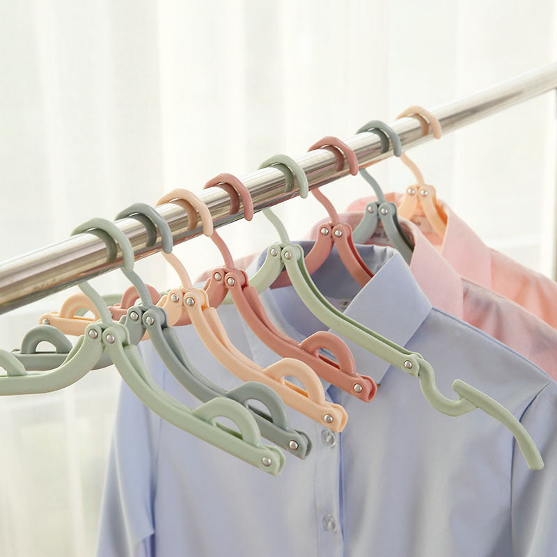 4pcs T Folding Clothes Hanger Portable Outdoor Non slip Clothes Hanger