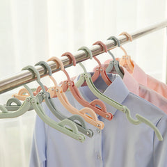 4pcs T Folding Clothes Hanger Portable Outdoor Non slip Clothes Hanger