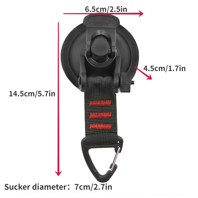 2pcs Car Tent Suction Cups Portable Suction Cup Nylon Hook