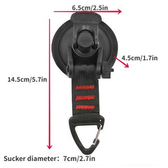 2pcs Car Tent Suction Cups Portable Suction Cup Nylon Hook