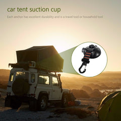 2pcs Car Tent Suction Cups Portable Suction Cup Nylon Hook