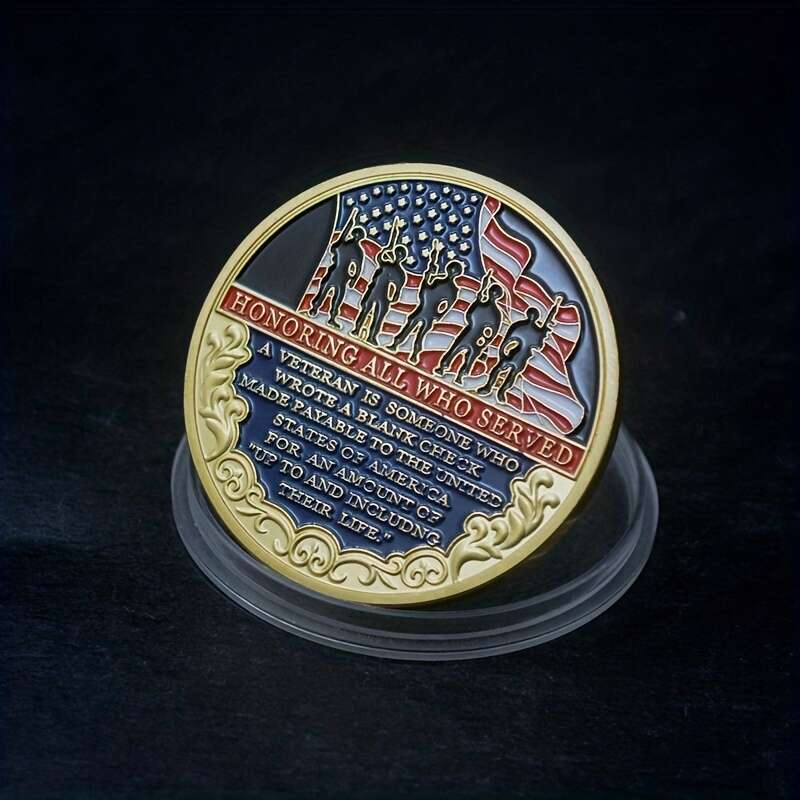 American Veteran Challenge Coin Thanksgiving Gift Collectible Coins