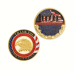 American Veteran Challenge Coin Thanksgiving Gift Collectible Coins
