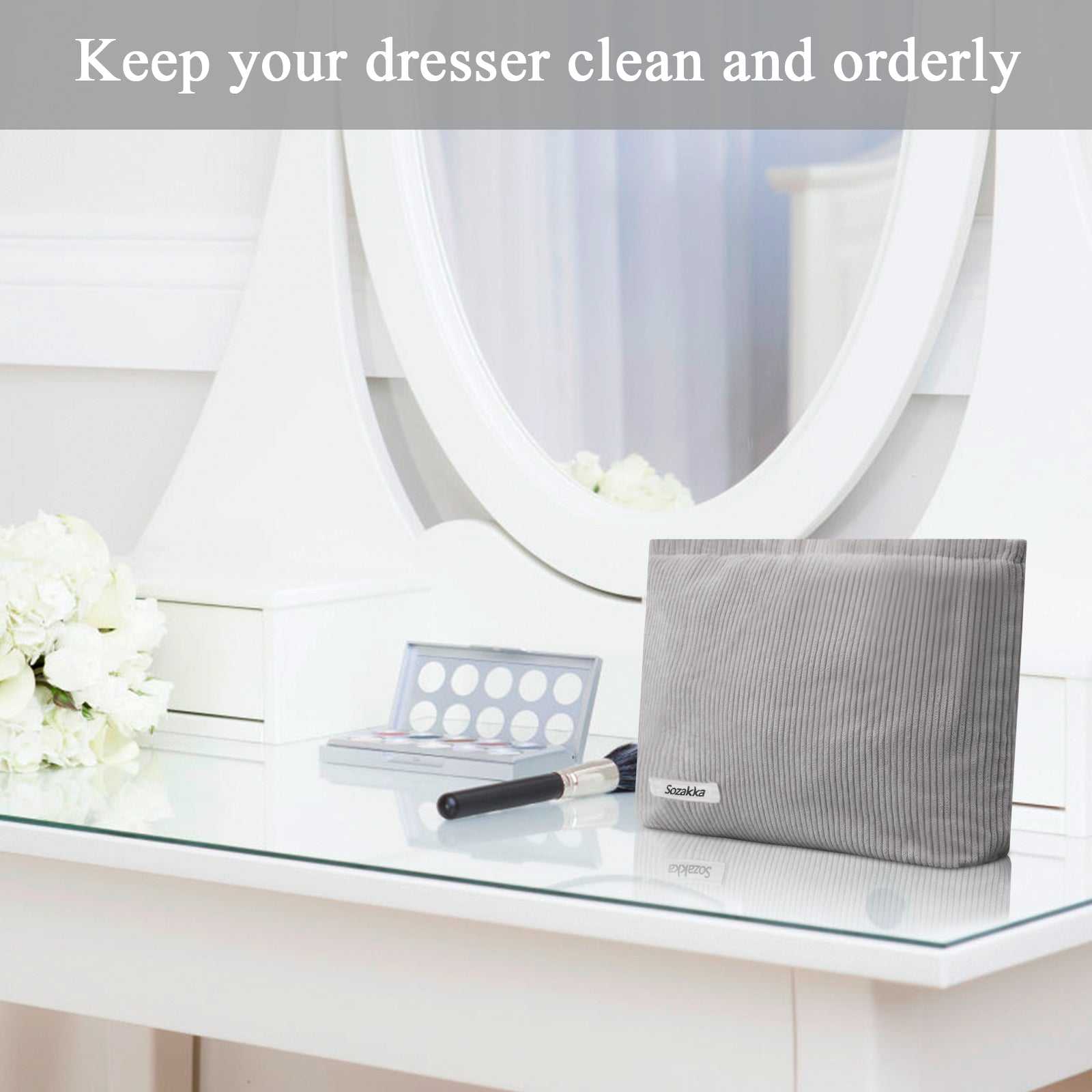 Women's Cosmetic Bag Organizer Makeup Pouch Travel Toiletry Girls Gift