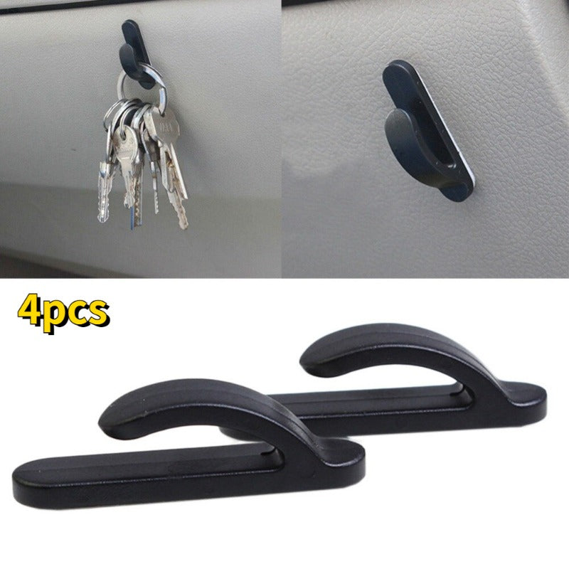 4pcs Car Self Adhesive Hook Hanger Bag Purse Organizer Holder