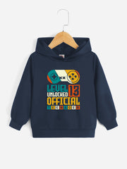 Gamepad Print Boys Casual Hoodie for Spring Fall