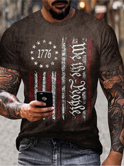 Eagle & Snake Print Men's Long Sleeve Novelty T-shirt for Autumn